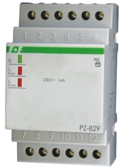 Изображение F&F Przekanik kontroli poziomu cieczy 16A 2P 1-100kOhm PZ-829
