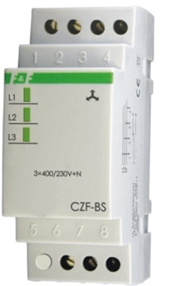 Изображение F&F Przekanik zaniku i asymetrii faz 10A 1P 4sek 55V CZF-BS