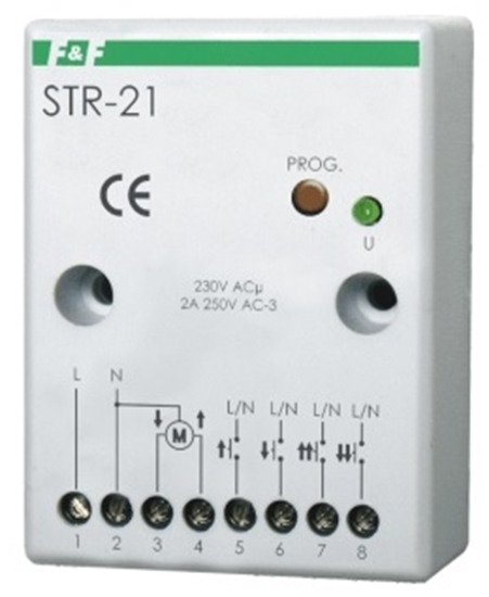 Изображение F&F Sterownik rolet 230V 50-60Hz ruba biay STR-21