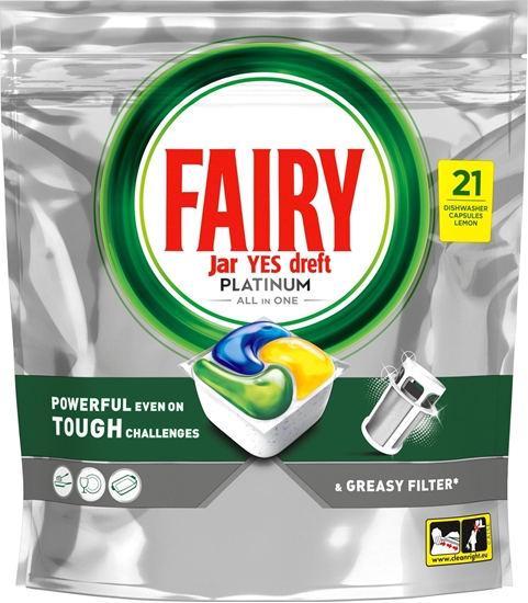Изображение FAIRY Platinum All in One Lemon Dishwasher tablets 126pcs