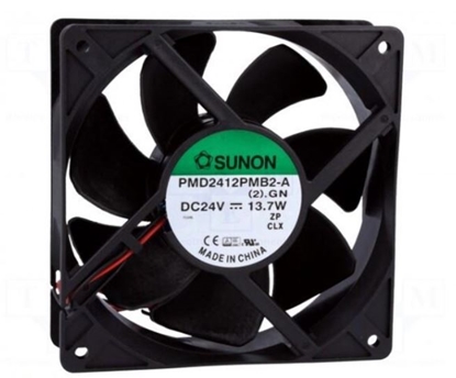 Picture of Fan: DC; axial; 24VDC; 120x120x38mm; 288.82m3/h; 51dBA; Len: 300mm