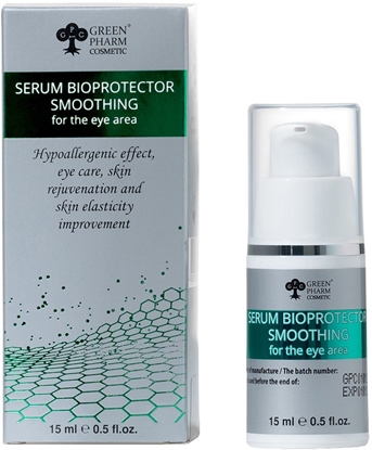 Изображение Farmona GREEN PHARM COSMETICS_Serum Bioprotector Smoothing For The Eye Area wygadzajce serum pod oczy 15ml