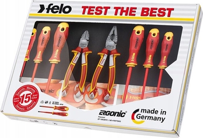 Attēls no Felo zestaw Ergonic VDE + szczypce 8 czci (FL41398517)