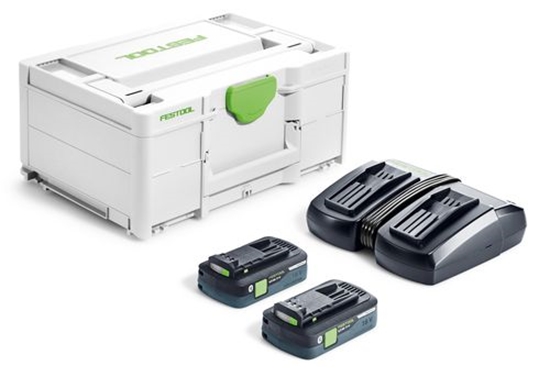 Picture of Piederumu komplekts Festool SYS 18V 2x4,0/TCL 6 DUO; 18 V; 2x4,0 Ah akum.