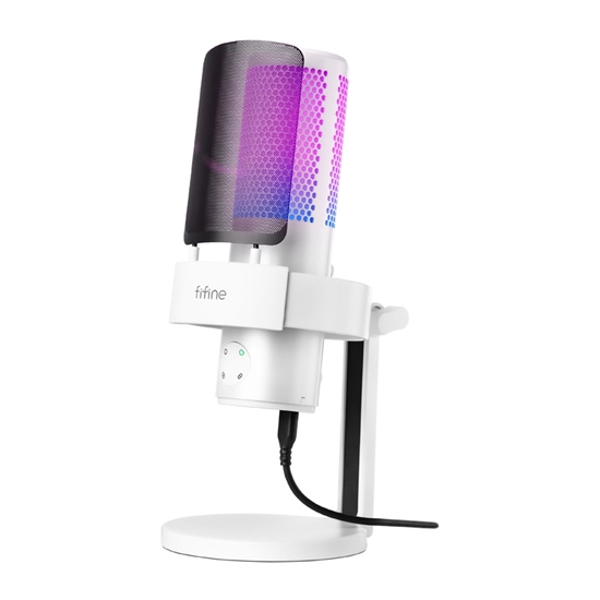 Picture of Fifine A9W studio microphone with stand (white)
