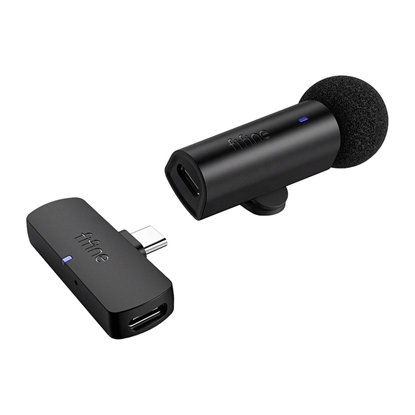 Picture of Fifine M6 USB-C wireless tie microphone (black)