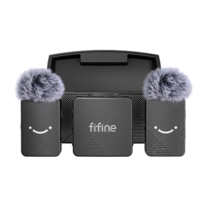 Picture of Fifine M9 tie microphone set (black)