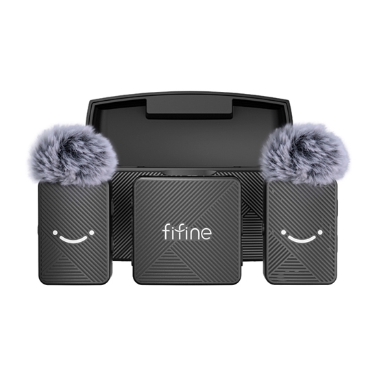 Picture of Fifine M9 tie microphone set (black)