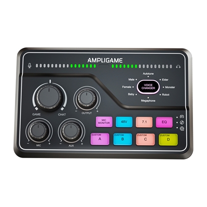 Picture of Fifine SC8 RGB gaming mixer (black)