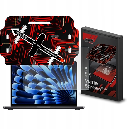 Picture of Filtr GrizzGlass Folia matowa GrizzGlass MatteScreen Easy do Apple MacBook Air 13 (M2/M3/M4)