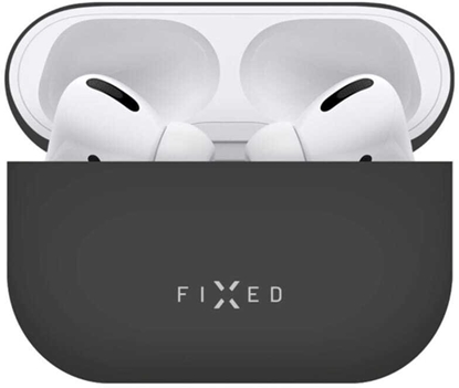 Picture of Fixed Ultracienkie etui silikonowe Silky do Apple AirPods Pro 2/Pro 2 (USB-C) czarne