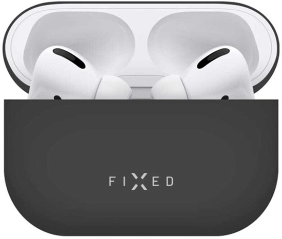 Picture of Fixed Ultracienkie etui silikonowe Silky do Apple AirPods Pro 2/Pro 2 (USB-C) czarne