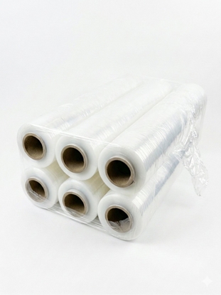 Изображение Folia stretch transparent 23mic 1,5 kg x 6  BOX 
