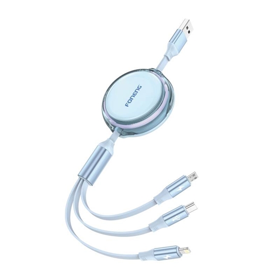 Picture of Foneng Kabel 3w1 Foneng X113 1.1M Niebieski
