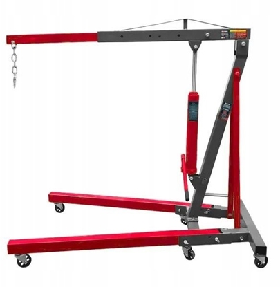 Изображение Forcekraft uraw warsztatowy 2t hydrauliczny skadany podnonik (max. d.wysignika: 1010mm, podnoszenia 2060mm) (2 paczki)