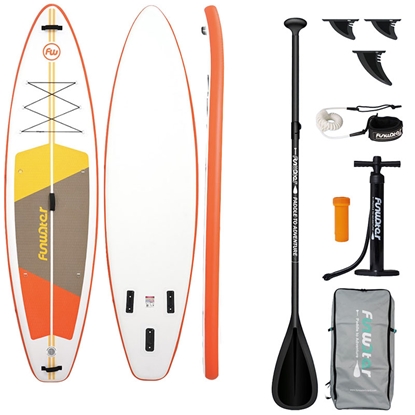 Attēls no FunWater SUP paddleboard SUPFW69B 3,35m (orange-white)