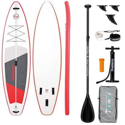 Attēls no FunWater SUP paddleboard SUPFW69C 3,35m (red-white)