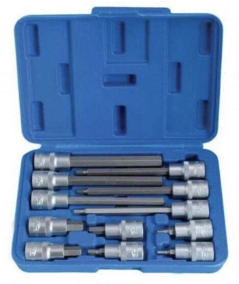 Picture of Galviņu komplekts ar Hex uzgaļiem SATRA S-SH1212L; 1/2''; 12 gab.