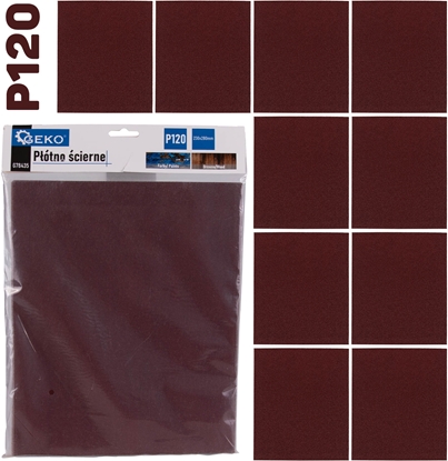 Picture of Geko Pótno cierne  arkusz 230x280mm P120 (10/500)