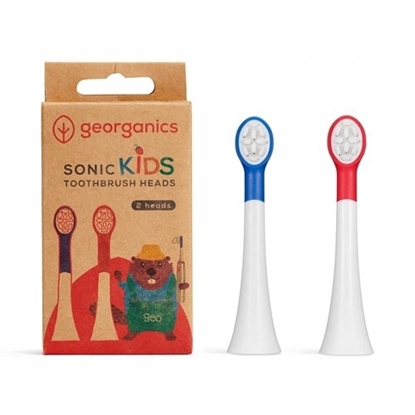 Picture of Georganics Georganics, GeoKids, Wymienne Gówki do Szczoteczki Sonicznej dla Dzieci, SOFT, 2 szt.