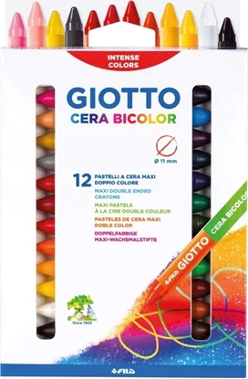 Изображение Giotto Kredki woskowe Cera dwustronne 24 kolory (385068)