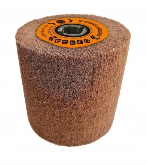 Picture of Glob ciernica walcowa listkowa z wókniny FINE 100x100x19mm do zestawów ALU Satyniarka