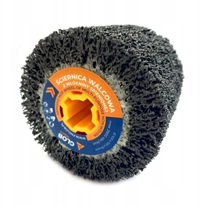 Attēls no Glob ciernica walcowa z twardej wókniny spienionej GLOB TOOLS 100x100x19mm granulacja 40 Satyniarka