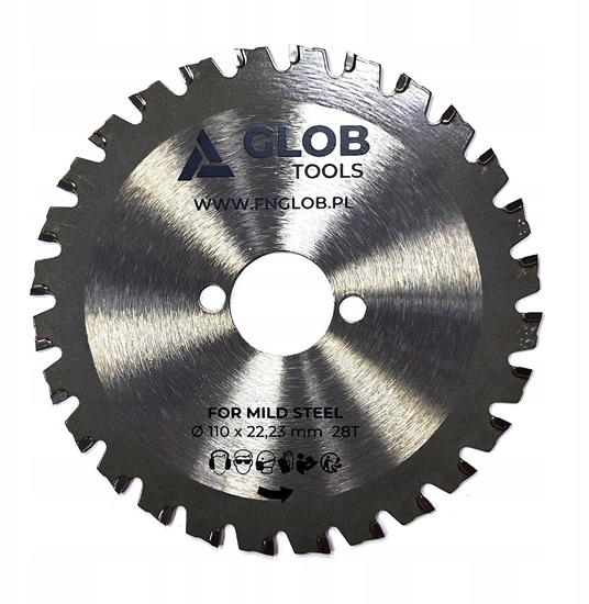 Picture of Glob Pia tarczowa GLOB TOOLS TCT 110x22,23mm 28z do prtów zbrojeniowych