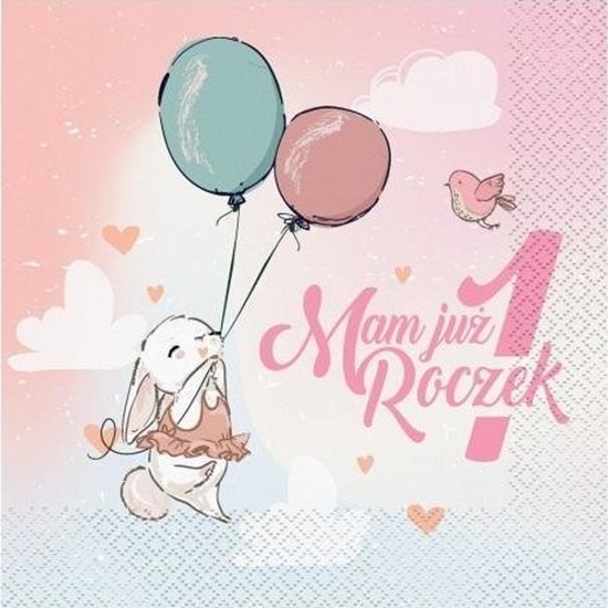 Picture of GoDan Serwetki  Roczek - Króliczek 33x33cm 20szt