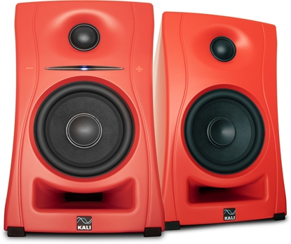 Изображение Kolumna Audio-Technica KALI AUDIO LP-UNF-R - Para monitorów odsuchowych z Bluetooth. Goniki multimedialne, czerwone.