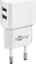 Picture of Goobay Dual USB charger  44952  2.4 A   2 USB 2.0 female (Type A)  White  12 W