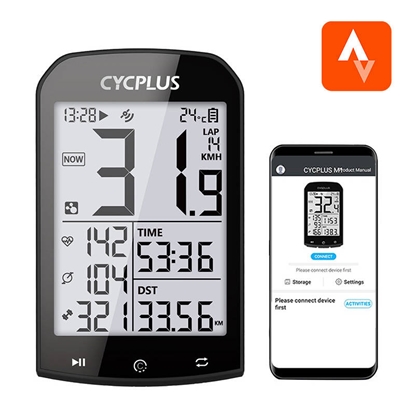 Attēls no GPS bike computer Cycplus M1 - compatibile with St