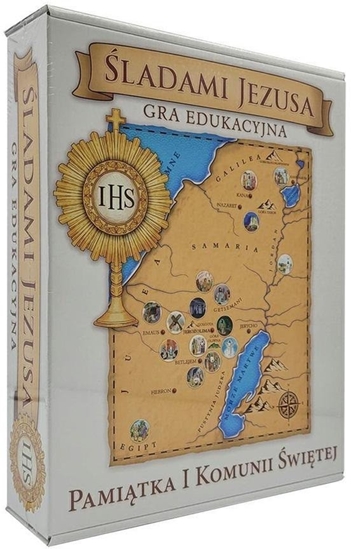 Изображение Olesiejuk Sp. z o.o. Gra edukacyjna - ladami Jezusa. Pamitka Komunii EDUKAMP