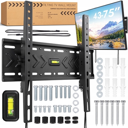 Attēls no Grape Visaro WMT75 Tilting Wall Mount for 43"-75" TVS, Black