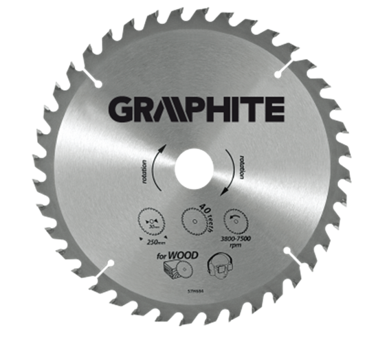 Picture of Graphite Tarcza do pilarki widiowa 130x30mm 30zbów - 55H602