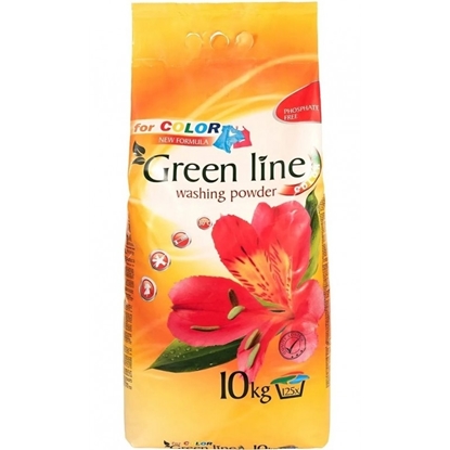 Изображение GREEN LINE veļas pulveris COLOR 10kg