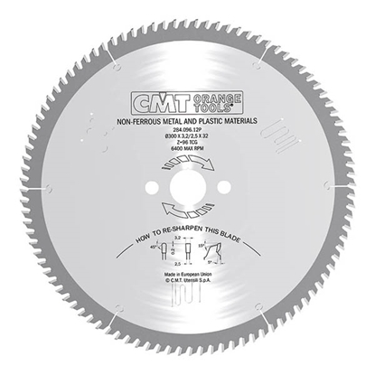 Изображение Griešanas disks alumīnijam CMT 284; 450x3,8x32; Z108; 5°