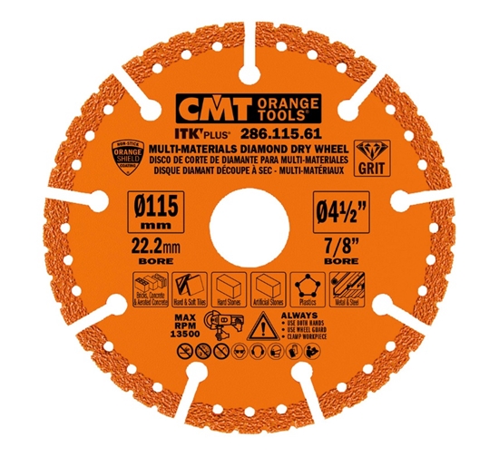Picture of Dimanta griešanas disks Cmt 286.115.61; 115x22,23 mm
