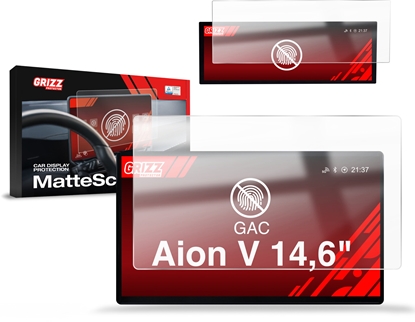 Изображение GrizzGlass Folia matowa GrizzGlass CarDisplay Protection do GAC Aion V 14,6" (2024-2026) [2w1]