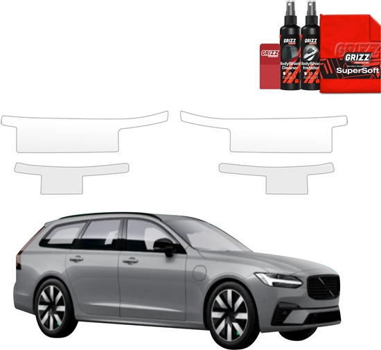 Picture of GrizzGlass Folia ochronna na progi GrizzGlass BodyShield do Volvo V90 (2021-2025) [4w1]