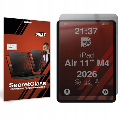 Attēls no GrizzGlass Matowe szko prywatyzujce GrizzGlass SecretGlass do Apple iPad Air 11" 2024 / 11" 2025 / 11" 2026