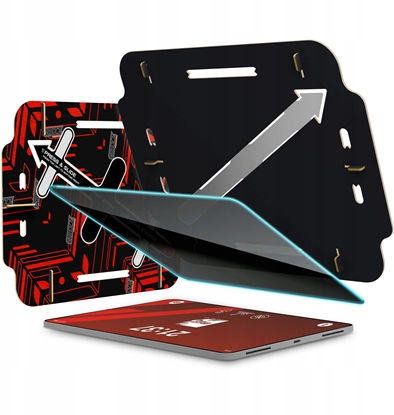 Изображение GrizzGlass Szko prywatyzujce GrizzGlass SecretGlass Easy do Apple iPad Air 13" 2024 / 13" 2025 / 13" 2026