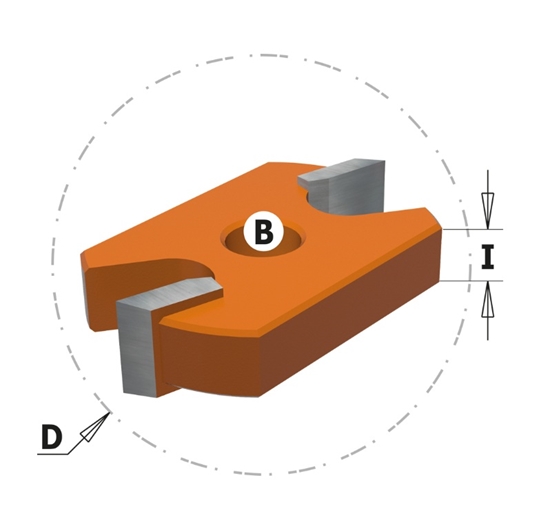 Picture of Gropju diskfrēze Cmt 822.026.11; D=41,2 mm; B=8 mm; I=7,14 mm
