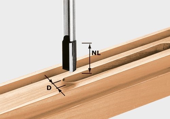 Picture of Gropju frēze ar gala asmeņiem Festool; 18 mm; 30/65 mm