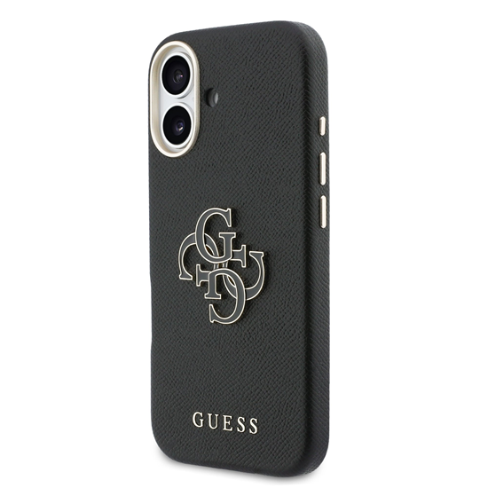 Изображение Guess PU Resin Logo Case for iPhone 17 Black