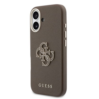 Attēls no Guess PU Resin Logo Case for iPhone 17 Brown