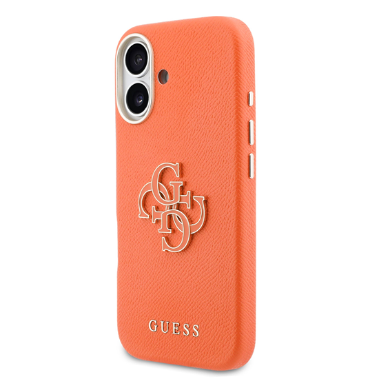 Изображение Guess PU Resin Logo Case for iPhone 17 Orange