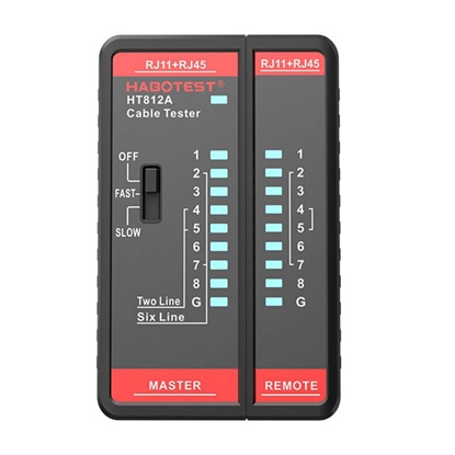 Picture of Habotest Tester przewodów sieciowych RJ11 / RJ45 Habotest HT812A
