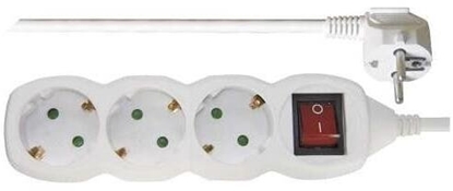 Изображение Hama Przeduacz SCHUKO z wtyczkami 3 gniazda 3m 1 5mm