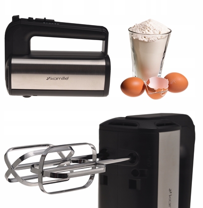Attēls no Hand mixer, 200W (5 speeds + TURBO), 6758, KAMILLE